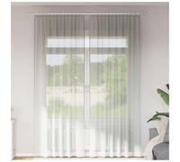 Voile Curtains Light Grey 140x260cm Sheer 100% Polyester Eyelet 2pcs Modern Home