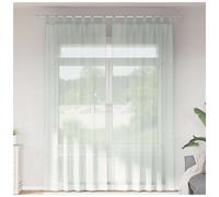 Voile Curtains Light Grey 2 Pack 140x260cm Polyester Eyelet Grommet Sheer Panels