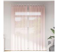 Voile Curtains Light Pink 140x260 cm 2pcs Polyester Sheer Eyelet Grommet Privacy