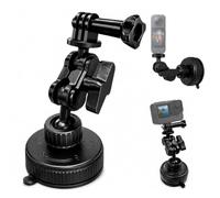 Voinap Camera Suction Cup Car Mount with Ball Head Magic Arm, Vehicle Window & Windshield Mount Holder with 1/4" & 3/8" Mounting Holes, for Gopro DJI Osmo Pocket 3 Insta360 Action Camera.