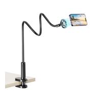 Voinap Magnetic Gooseneck Phone Holder for Bed, Flexible Long Arm Overhead Phone Mount 360 Adjustable for Desk Bedside, Hands Free Cell Phone Stand for iPhone 17 16 15 14 13 12.