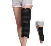 Voinnokal Tri-Panel Knee Immobilizer Full Leg Support Brace, Knee Splint for Post-surgery Recovery, Fracture, A nd MCL Injuries, Straight Leg Brace for Women and Men (S)