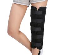 Voinnokal Tri-Panel Knee Immobilizer Full Leg Support Brace, Knee Splint for Post-surgery Recovery, Fracture, A nd MCL Injuries, Straight Leg Brace for Women and Men (L)