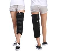 Voinnokal Tri-Panel Knee Immobilizer Full Leg Support Brace, Knee Splint for Post-surgery Recovery, Fracture, A nd MCL Injuries, Straight Leg Brace for Women and Men (M)