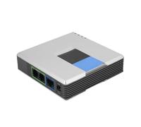 VoIP Phone Adapter, 2 Port Internet Gateway, SIP RJ45 Cable Compatible with PAP2T (UK Plug)