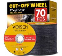 VOISEN Cut Off Wheels 4 1/2 Inch,70 PCS Angle Grinder Cutting Disc 4-1/2" x 1/21" x 7/8" Thin Metal & Stainless Steel Cutting Wheel,Grinder Blades Professional Fast Cutting Disc