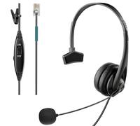 Voistek RJ9 Mono Telephone Headset with Noise Canceling Microphone for AVAYA Aastra Allworx Adtran Alcatel Lucent AltiGen Comdial Digium Gigaset InterTel Mitel Polycom Plantronics MiVoice Landline