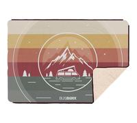 Voited x BUSBOXX CloudTouch® Red Stripe 4-in-1 Camping Blanket - Multifunctional Outdoor Blanket, Pillow, Sleeping Bag & Poncho, Water-Repellent, Made from Recycled Materials