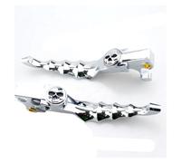 Voixyo Universal Clutch levers 2pcs Motorcycle Skull Brake Clutch Lever for Harley for Sportster 883 1200 2000-2022(Chrome)