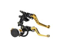 Voixyo Universal Clutch levers Universal 7/8" 22mm CNC Aluminum Brake Clutch Pump Lever Hydraulic for Master Cylinder for 250cc-500cc Dirt for Pit Bike(Yellow)
