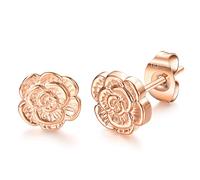 VOJO Implant Grade G23 Titanium Stud Earrings for Sensitive Ears Post Pierced Cartilage Lobe Earring Stud for Women, S, Titanium, No Gemstone