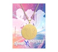 VOJO Kpop Movie Inspired Necklace, Stainless Steel Round Medal Pendant Jewelry Accessories Gift for Kpop Stan, S, Stainless Steel, No Gemstone