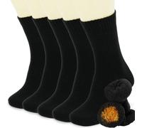 VoJoPi 5 Pairs Thermal Mens Socks, Cozy Cushioned Thick Socks for Hiking Walking Casual, UK 6-11