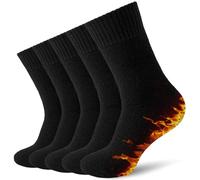VoJoPi Mens Thermal Socks, 5 Pairs Warm Wool Winter Cozy Cushioned Thick Socks For Hiking Walking Work Casual, Uk 6-11