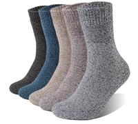 VoJoPi Mens Thermal Socks 5 Pairs, Winter Warm Thick Wool Socks, UK 6-11