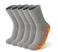 VoJoPi Women's Thermal Socks Ladies Winter Wool Warm Socks Comfy Crew Thick Boot Socks for Outdoor Sports Work Hiking Daily, Sizes UK 4-8 (5 Pairs).