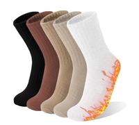 VoJoPi Womens Thermal Socks Warm Wool Hiking Walking Thick Cozy Ladies Boot Work Socks 5 Pairs,Uk 4-8