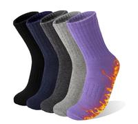 VoJoPi Womens Thermal Socks Warm Wool Hiking Walking Thick Cozy Ladies Boot Work Socks 5 Pairs,Uk 4-8