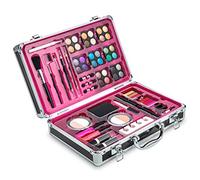 Vokai Makeup Kit Set - 32 Eye Shadows 6 Lip Glosses 2 Lip Gloss Wands 2 Lipsticks 1 Face Powder Duo 1 Blush Powder Duo 1 Mascara - Case with Carrying Handle
