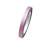 Vokenforu 10mm*50m Glitter Washi Tape, 1 Roll Sparkling Decorative Tape Self Adhesive Washi Tape for Craft Wrapping Scrapbook, Pinkish Purple