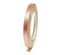 Vokenforu 10mmx50m Self Adhesive Glitter Washi Tape, 1 Roll Sparkling Decorative Tape for Craft Wrapping Scrapbook, Rose Gold
