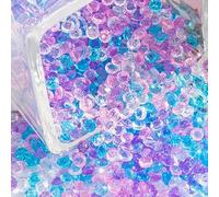 Vokenforu 2000pcs Acrylic Crystals Diamonds Gemstones 4MM Artificial Acrylic Diamonds Rhinestone For Wedding Party Decoration Vase Filling,Pink/Blue/Purple/White