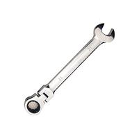 Vokenforu 21mm Flex-Head Ratchet Spanner, Metric Wrench, Chrome Vanadium Steel, Combination Tool for Car Bicycle Repair at Home Workshop