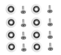 Vokenforu 8 Pcs Shower Door Rollers, Diameter 23mm, White