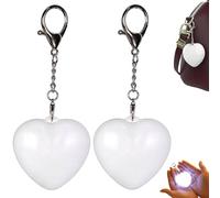 vokkrv 2PCS Love Wallet Tote Bag Touch Sensing Lights, Touch Sensor Purse Light Handbag Light, Rechargeable LED Automatic Glow Heart Shape Handbag Lights for Women (Heart)