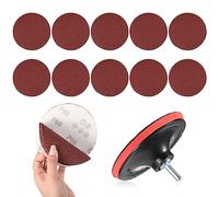 Vokmon 12 pcs Sander for Drill Attachment 5" Sanding Discs Pad Kit | Drill Sanding Attachment Grinder Sanding Attachment for Drill Sander Attachment Grinder Rotary Tool with Sanding Pad Shaft