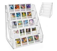 Vokmon 5 Tier Card Display Stand, Clear Acrylic Stand for Card Collection