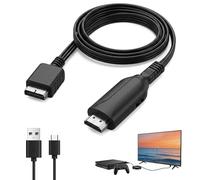 Vokmon PS1/PS2 to HDMI Adapter Cable, HD Video Audio Converter Cord, Plug and Play, for PS1/PS2 Game Consoles HDTV Projector Monitor