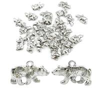 vokoko 30Pcs Bear Charms 3D Metal Polar Bear Charms for Jewelry Making Beads Pendants for Bracelet Keychain Necklace DIY Craft