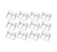 Vokowin 12 Pcs Aquariums Fish Tank Acrylic Clips Aquarium Fish Tank Glass Cover Clip, Multifunctional Universal Lid Clips for Rimless Aquariums 5 Mm (K74-12)