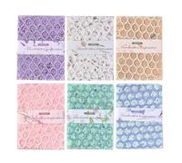 Vokowin 156 Sheets Scrapbook Paper Textured Paper Assorted, Decorative Mesh Fabric for Card Making Journaling Scrapbooking Supplies Mixed Media Collage Card Embellishments Craft DIY (K502-6)