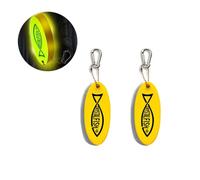 Vokowin 2 Pack Floating Keychain, Glow In The Dark Foam Floating Key Chain Float Water Sport Accessories for Surfing Diving Fishing Sailing Boat Boating, Kayak, Watersports, Fishing Gift (K123-2)