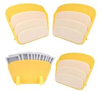 Vokowin 4PCS Playing Card Holder, Card Game Accessory for Adults, Plastic Little Hands Card Holder, Handicapped Poker Canasta Bridge Card Holder for Adults, Senior (K513-4)