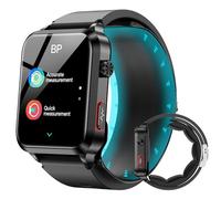 VOKOWOBO Blood Pressure Smart Watch with Air Pump Air Bag, Voice Broadcast, 24/7 Heart Rate Blood Oxygen Sleep Breathing Rate Monitoring, Supports Family Data Sharing