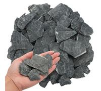 VOKOY 2.5lb Natural Slate Stone, Aquarium Rocks Decoration Aquascaping Stone Landscaping Model for Fish Tank Decor Terrariums Paludariums Reptile Enclosures Gardens, 1-2 inches