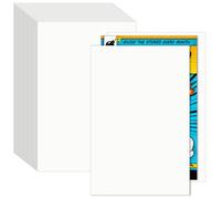 VOKOY 25 Pcs Current Size Comic Book Boards, 24-Point/400gsm Solid Book Backing Boards for Fabric Storage and Regular Comics Protecting, Collecting (White, 6.75 X 10.5 Inch)