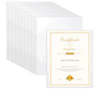 VOKOY 75 Pack No Holes Sheet Protectors 8.5" x 11", Letter Size Heavyweight Clear View Page Sleeves Protectors, Clear Paper Document Artwork Protectors