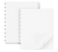 VOKOY Discbound Refill Paper 120 Sheets, 8.5" x 11" Letter Size 11-Disc Planner Inserts for Note-Taking System, College Ruled, 120gsm Refills Compatible with TUL/ARC/Notebook (White & Dotted)