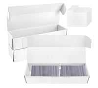 VOKOY Trading Card Storage Box with Dividers, 3 Pack • 820 Count Bulk Card Collection Case, Corrugated Cardboard Storage Box for Sports, TCG/Magic/MTG Cards (Horizontal Length 14.5 Inch)