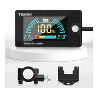 VOKTTA Waterproof Battery Capacity Voltage Tester, with Alarms and Temperature Sensor -20~80℃ 12V 24V 36V 48V 60V 72V 84V Lead-Acid/Li-ion/LiFePO4 Batteries Meter (Additional Stand)