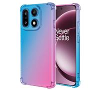 Vokuha Phone Case for OnePlus 15 Case CPH2747 Cases, Cute Clear Gradient Slim Shockproof TPU Back Phone Protective Cover for OnePlus 15 Blue/Pink