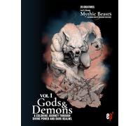 Vol 1 - Mythic Beasts - Coloring Book of Gods and Demons: A Coloring Journey Through Divine Power and Dark Realms (Mythic Beasts Coloring Series)
