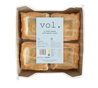 Vol Large Square Vol Au Vent Cases 4 Packs - 16 Portions Total