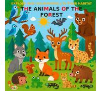 VOL1: Forest Animals - BASIC Version: Coloring Book for Children Ages 3 to 5 - BASIC Version (Black and White Images) (Explore and Color Animals in Their Habitat)