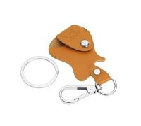 Vola Guitar Picks Holder Case Leather Guitar Pick Holder Keychain Plectrum Case Bag Picks Storage, Black