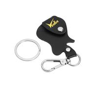 Vola Guitar Picks Holder Case Leather Guitar Pick Holder Keychain Plectrum Case Bag Picks Storage, Brown